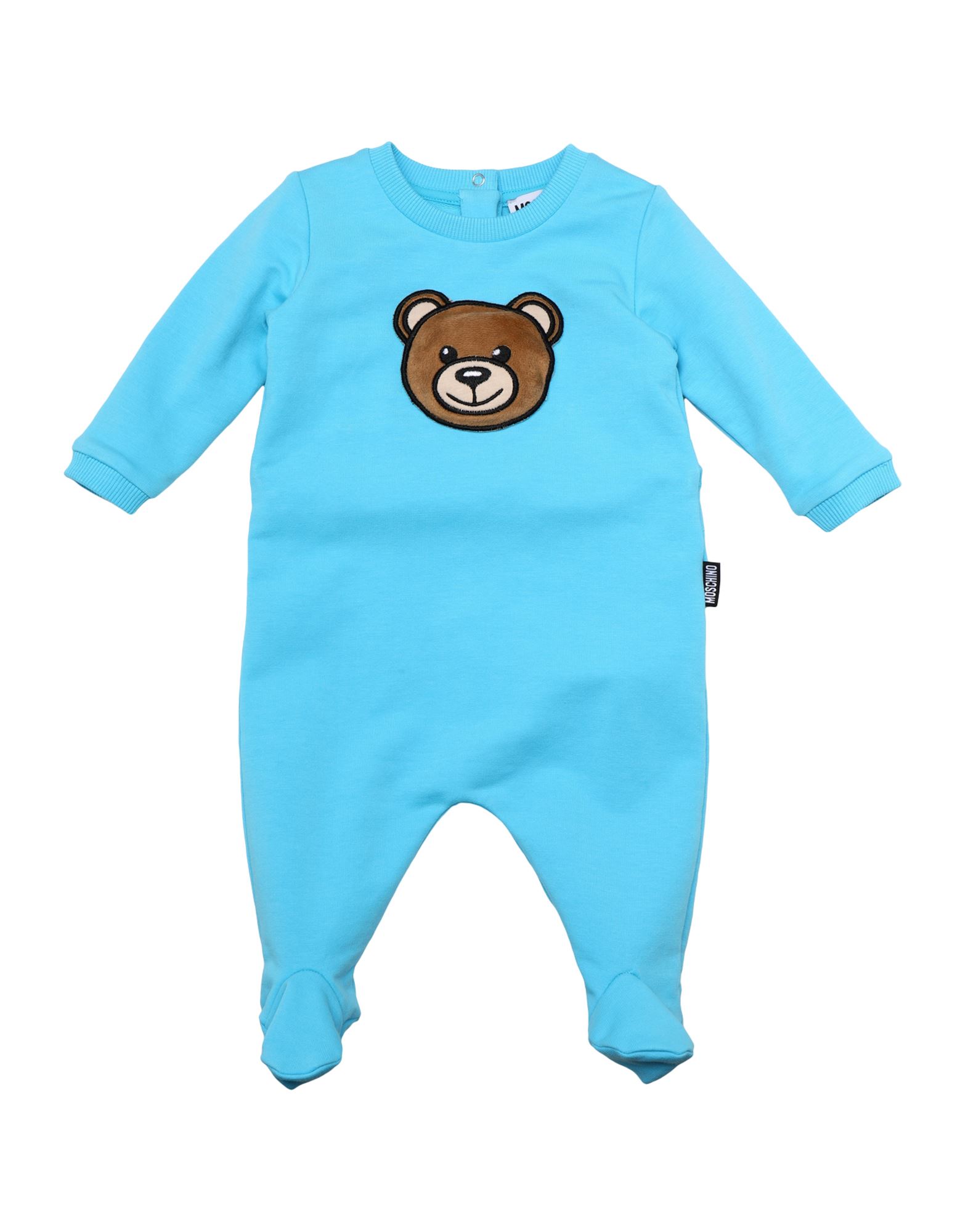 Moschino Baby Babies' One-pieces In Sky Blue