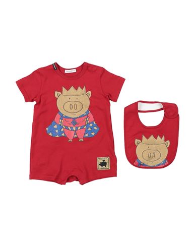 Dolce & Gabbana Newborn Boy Baby Accessories Set Red Size 3 Cotton