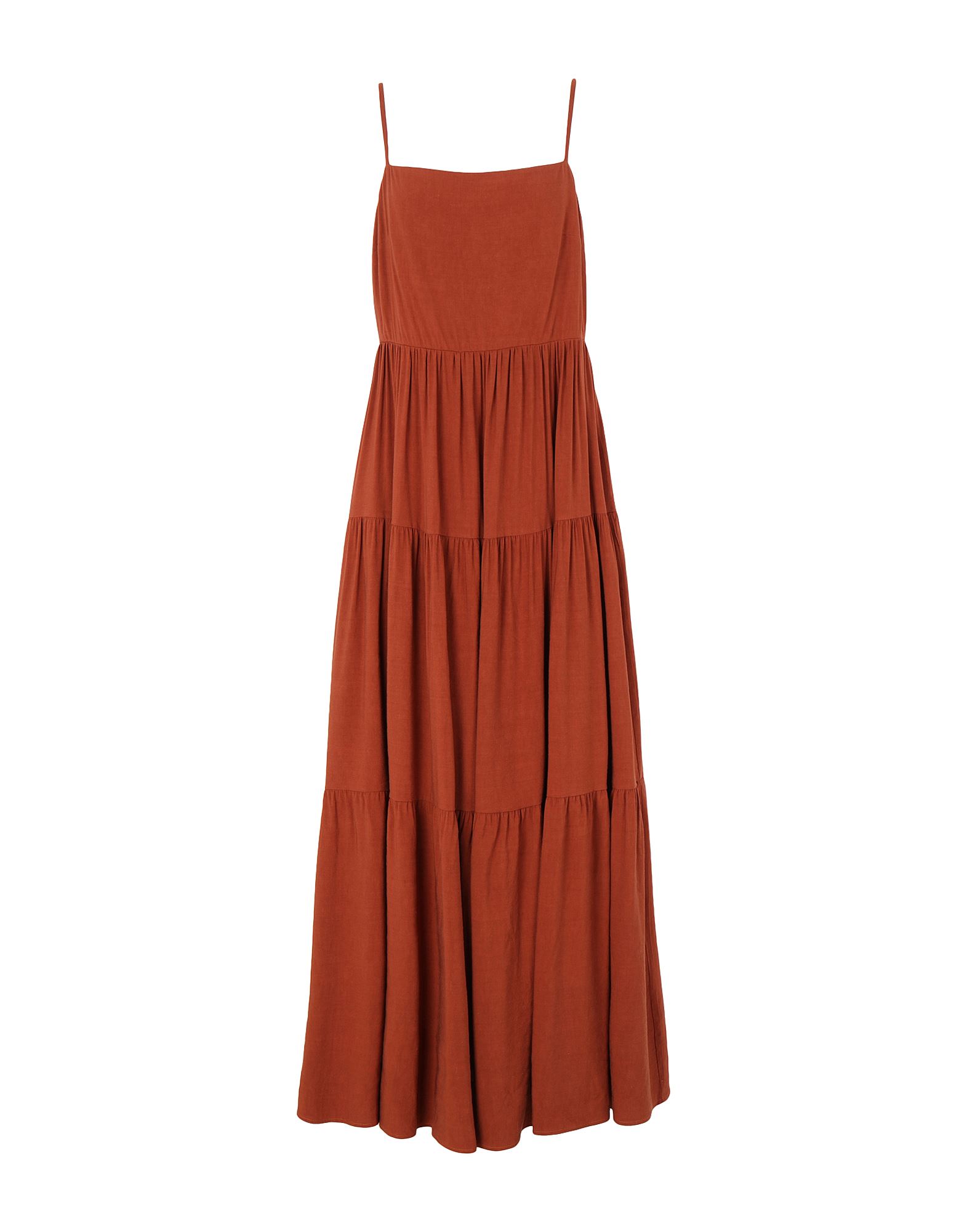 8 By Yoox Long Dresses In Red