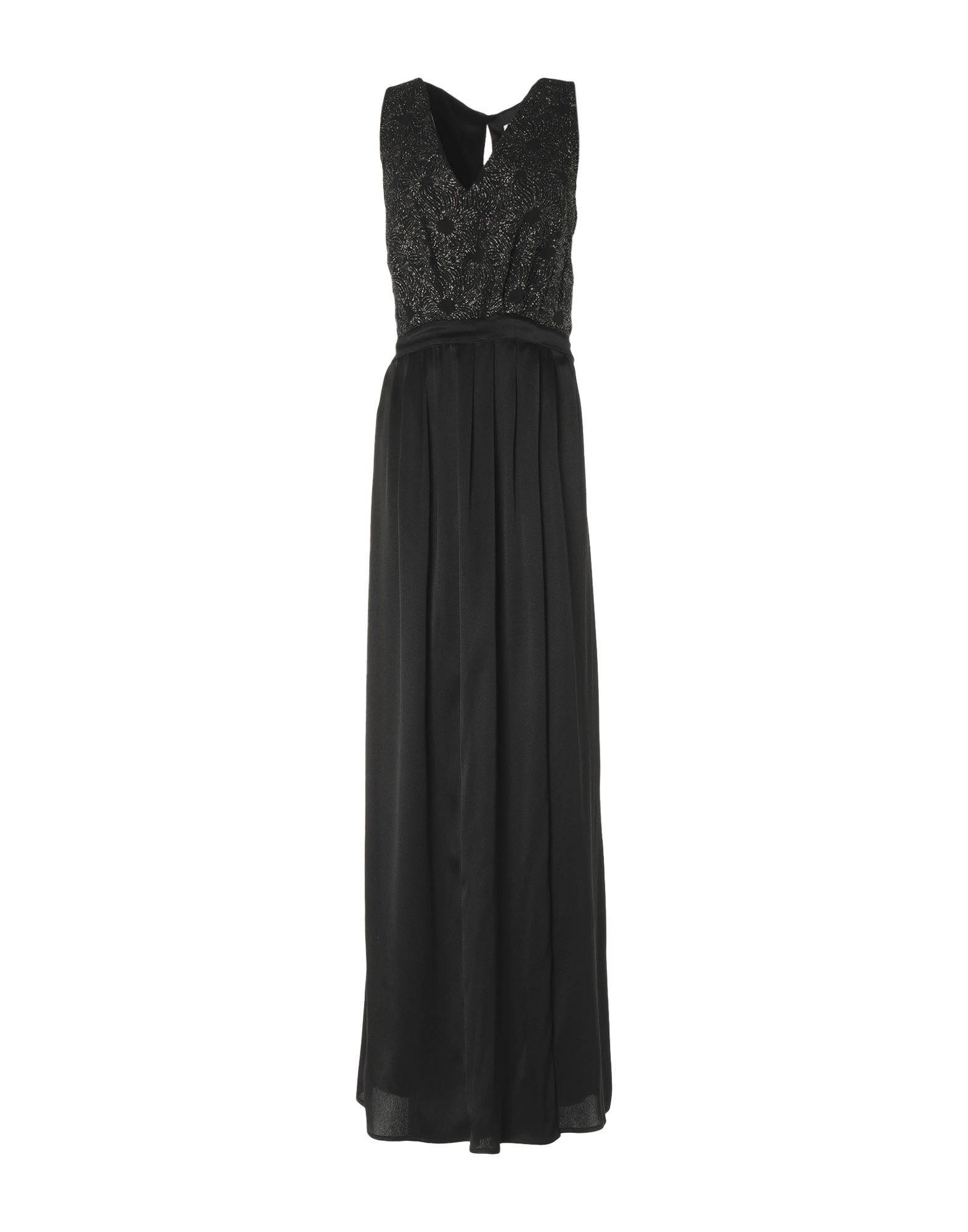 Shop Momoní Woman Maxi Dress Black Size 8 Acetate, Silk, Polyester