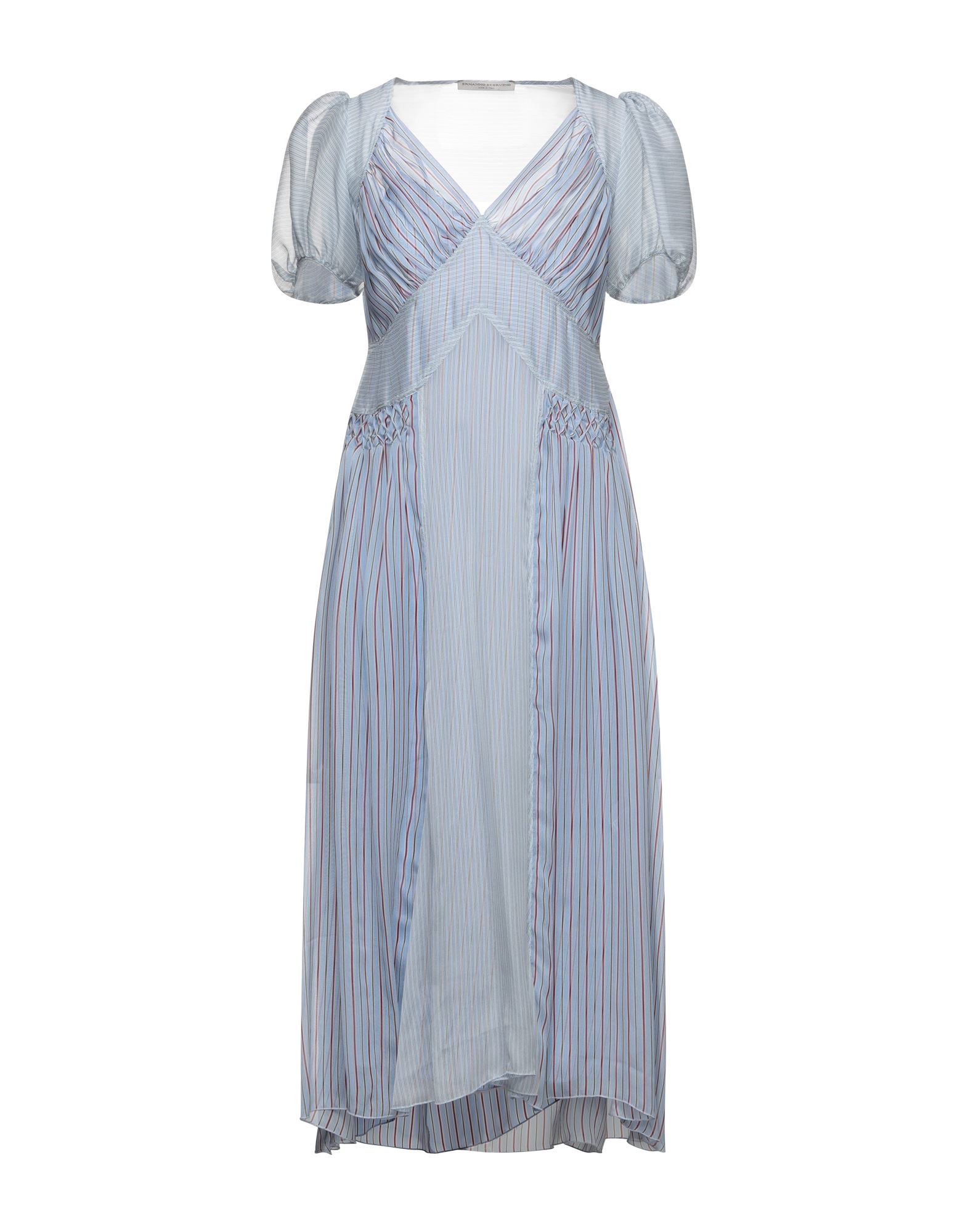 Ermanno Scervino Midi Dresses In Sky Blue