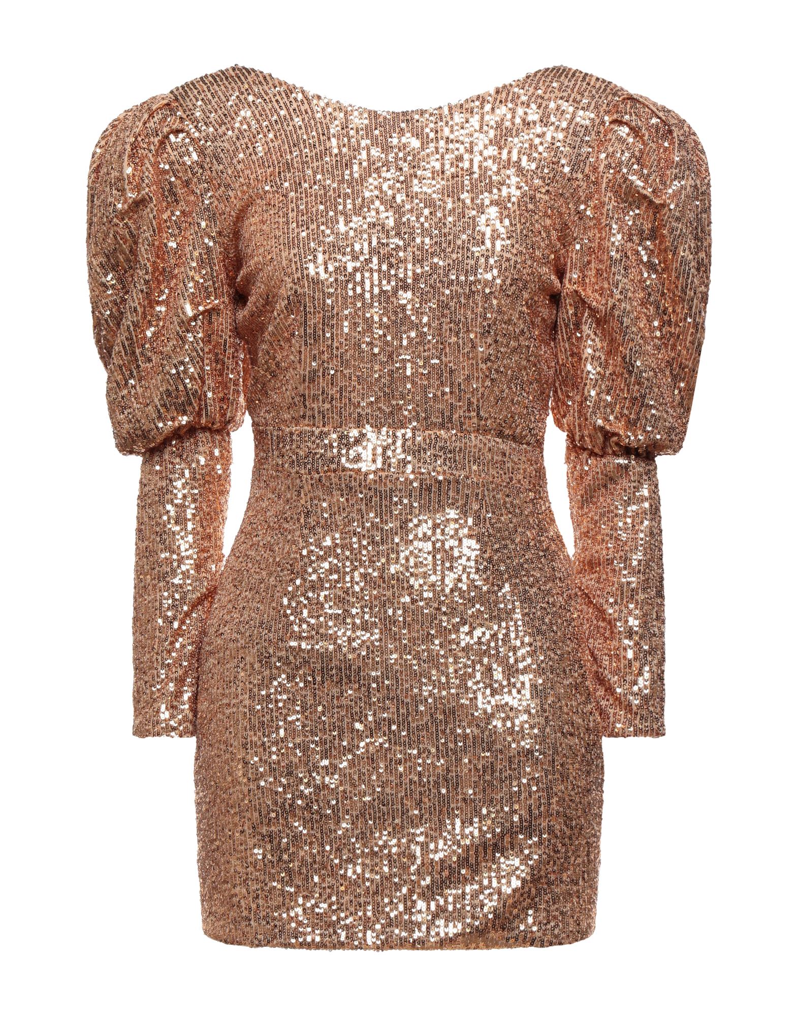 Actualee Short Dresses In Gold