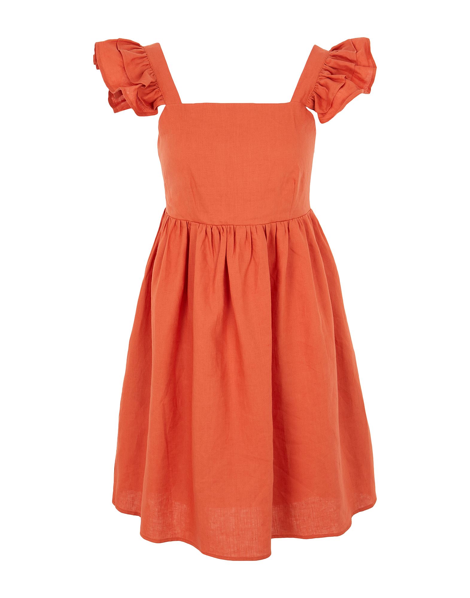 8 By Yoox Short Dresses In Orange