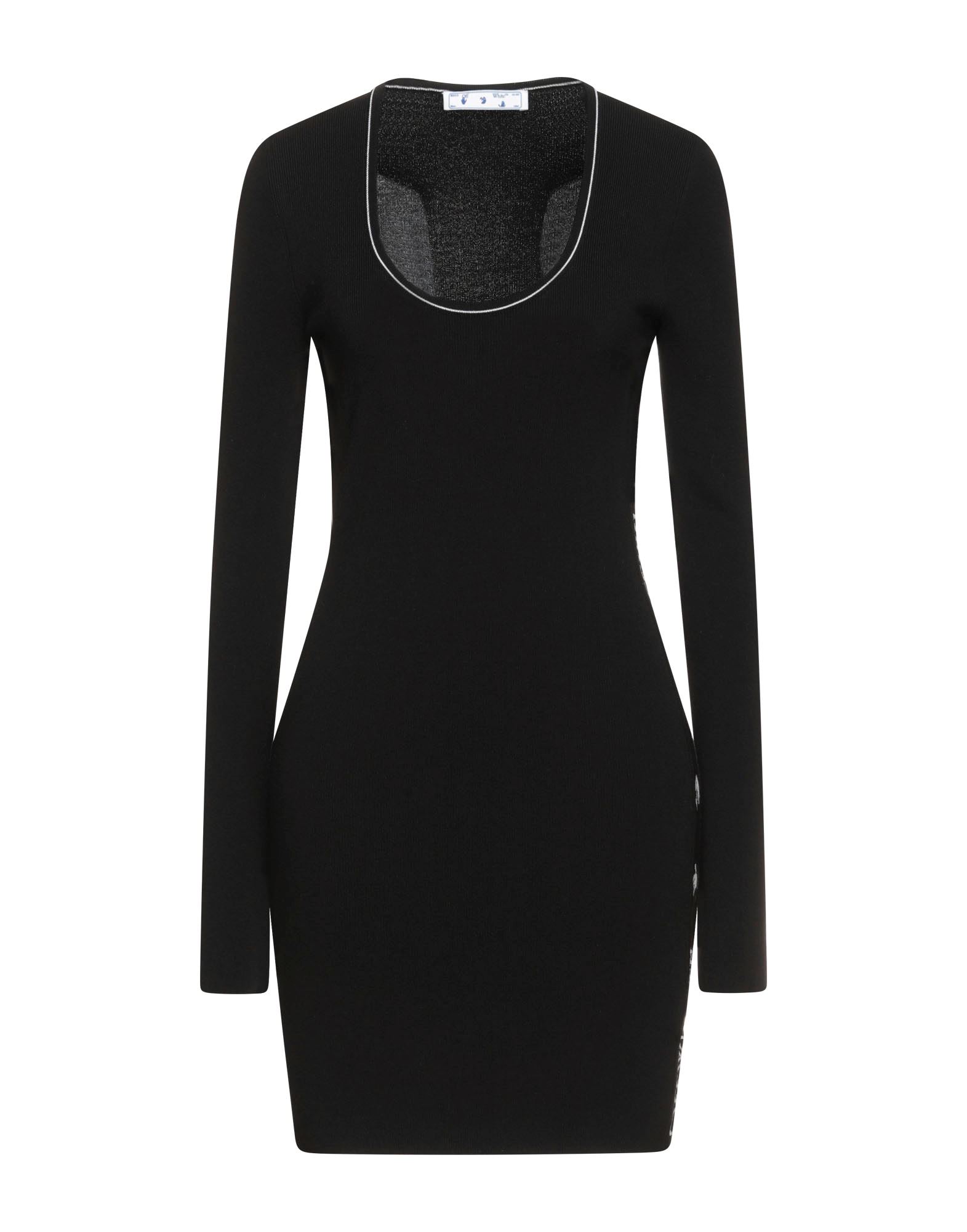 Off-white Woman Mini Dress Black Size 8 Viscose, Polyester