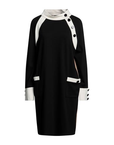 Cristinaeffe Woman Mini Dress Black Size 12 Polyamide, Viscose, Elastane