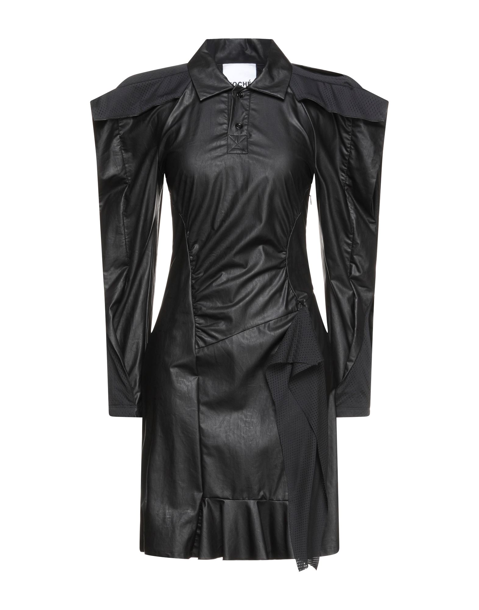Shop Koché Woman Mini Dress Black Size S Polyurethane, Viscose, Polyester