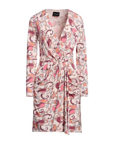 Atos Lombardini Woman Short Dress Light Pink Size 8 Viscose, Elastane In Multi