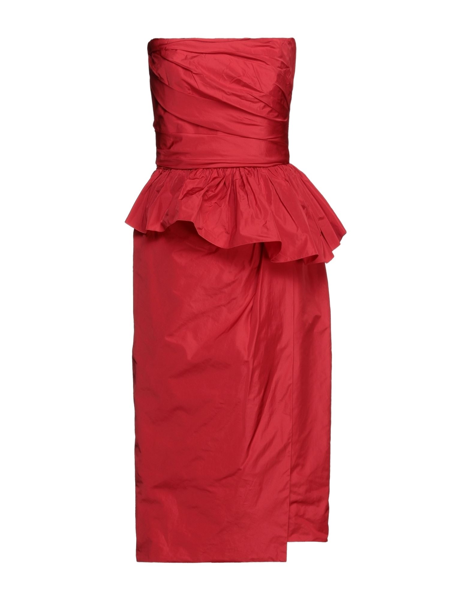 Shop Max Mara Woman Midi Dress Red Size 4 Polyester, Silk