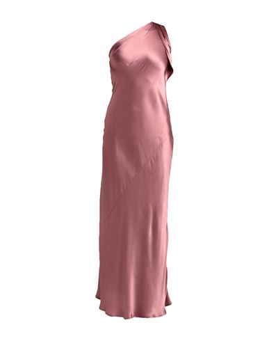 Atos Lombardini Woman Maxi Dress Pastel Pink Size 4 Acetate, Silk