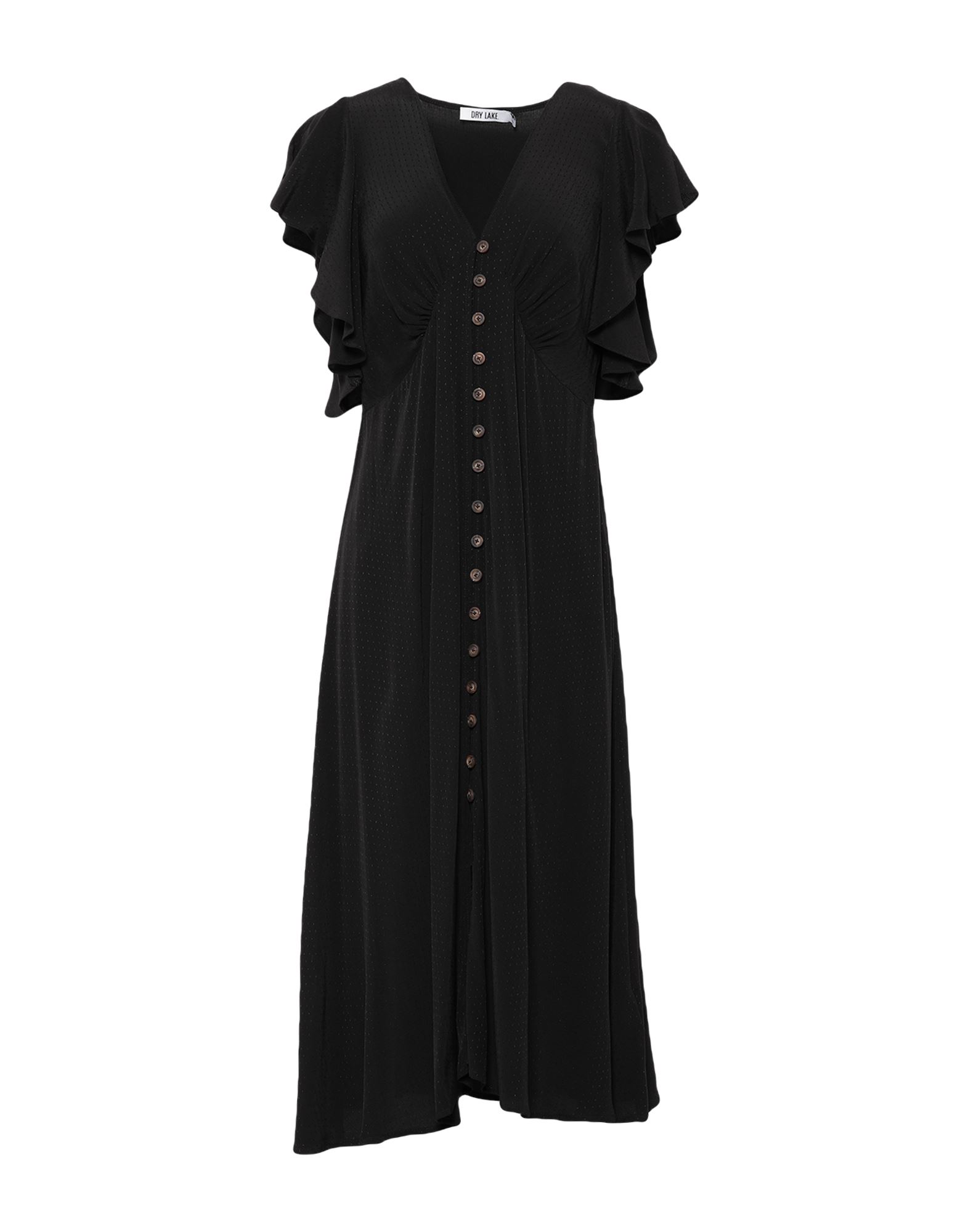 Dry Lake Midi Dresses In Black