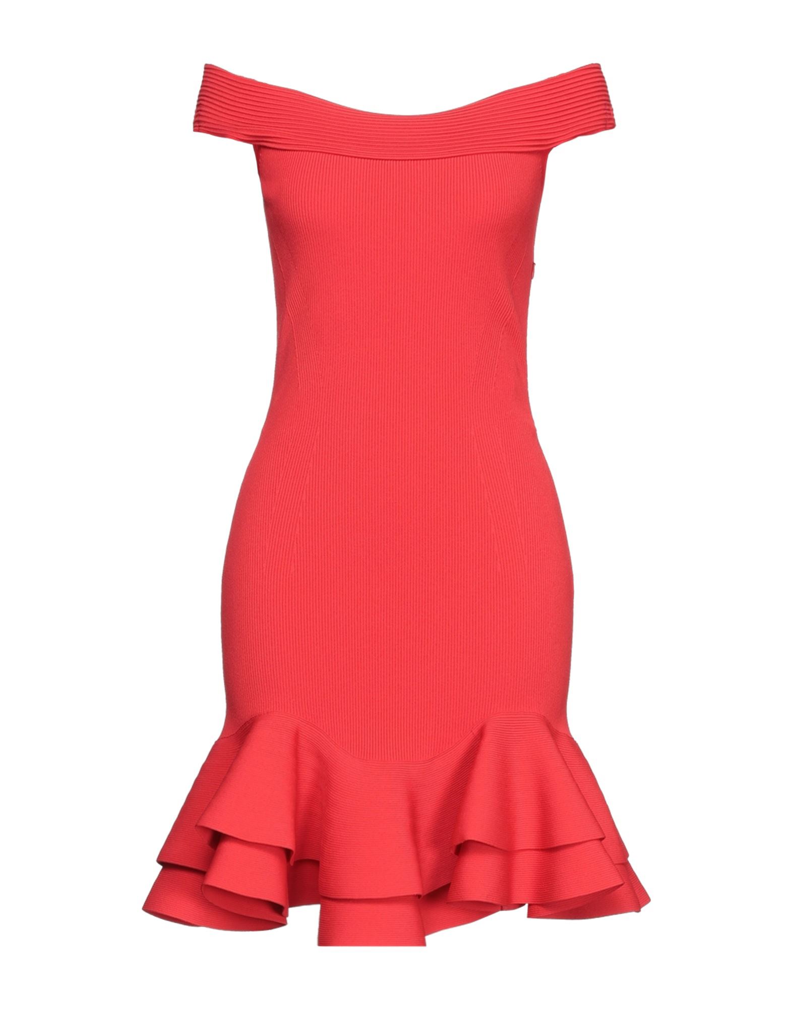 Alexander Mcqueen Short Dresses In Red