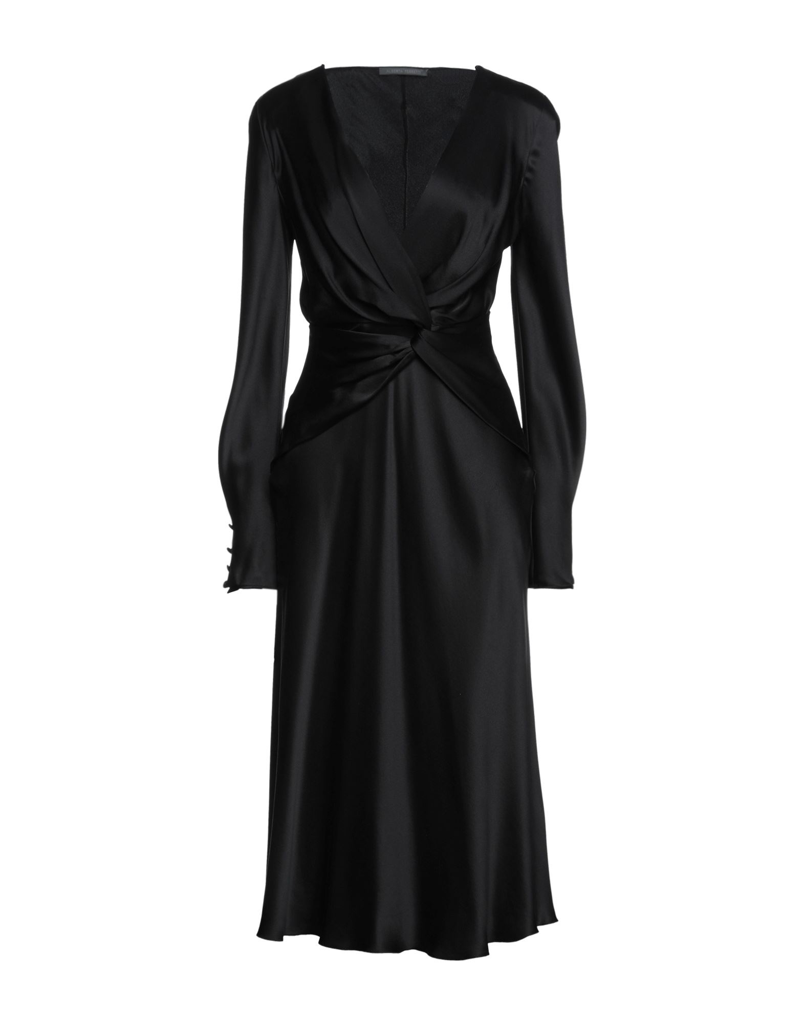 Alberta Ferretti Midi Dresses In Black | ModeSens