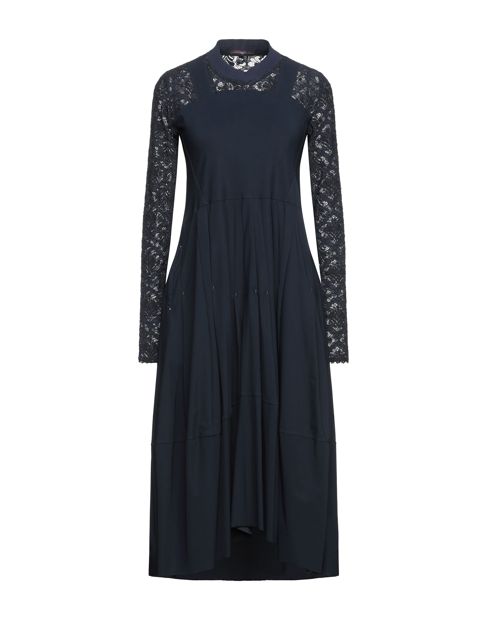 High Midi Dresses In Dark Blue