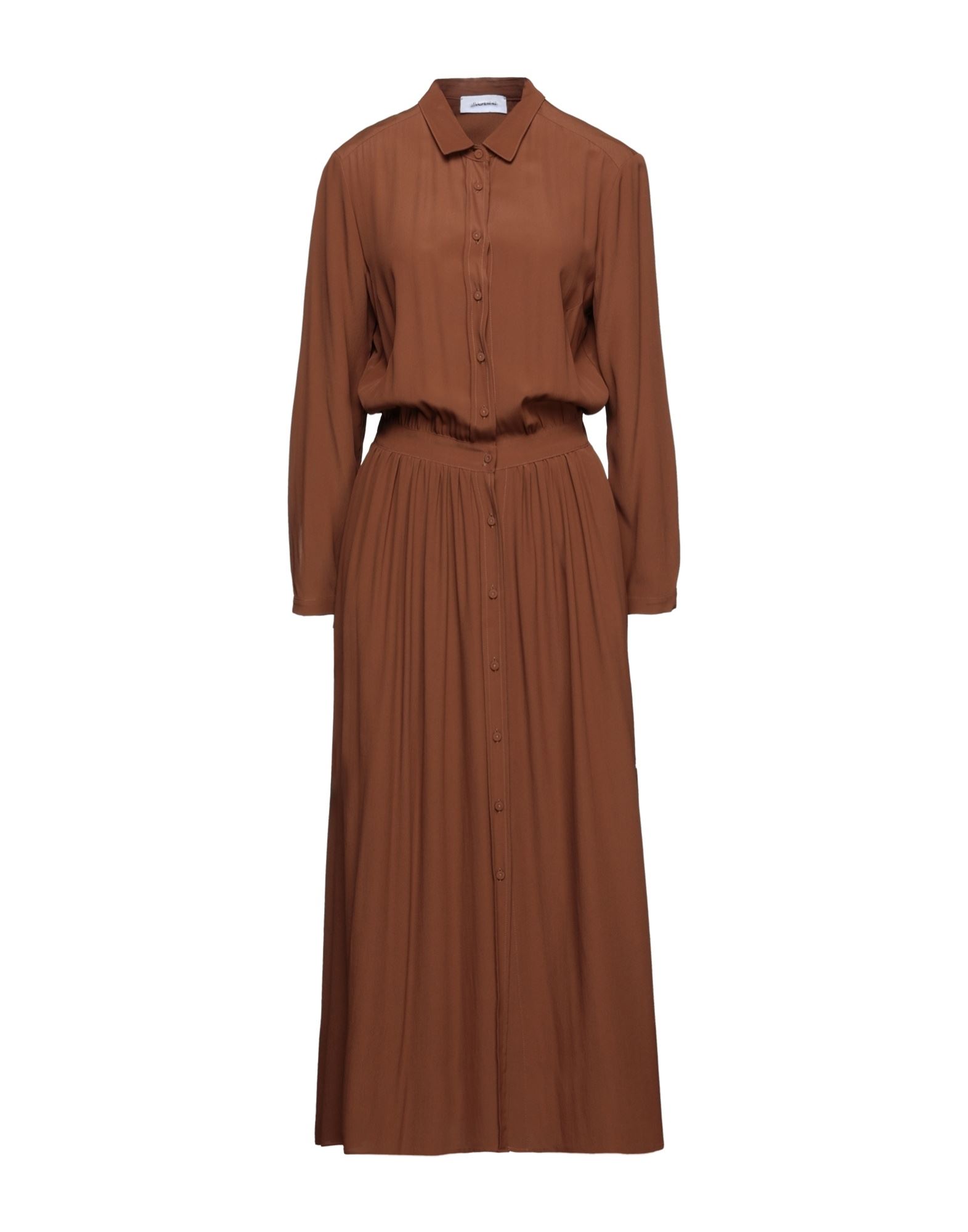 Aglini Long Dresses In Brown