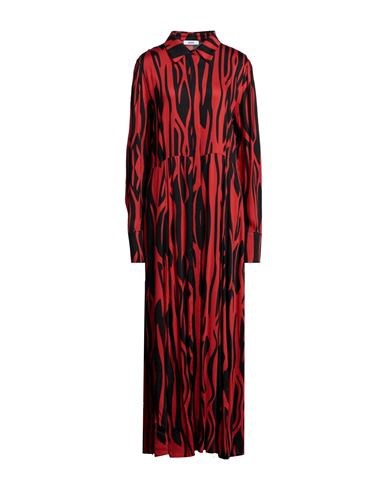 Jijil Woman Long Dress Red Size 4 Viscose