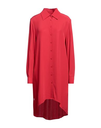 Jijil Woman Short Dress Red Size 8 Viscose