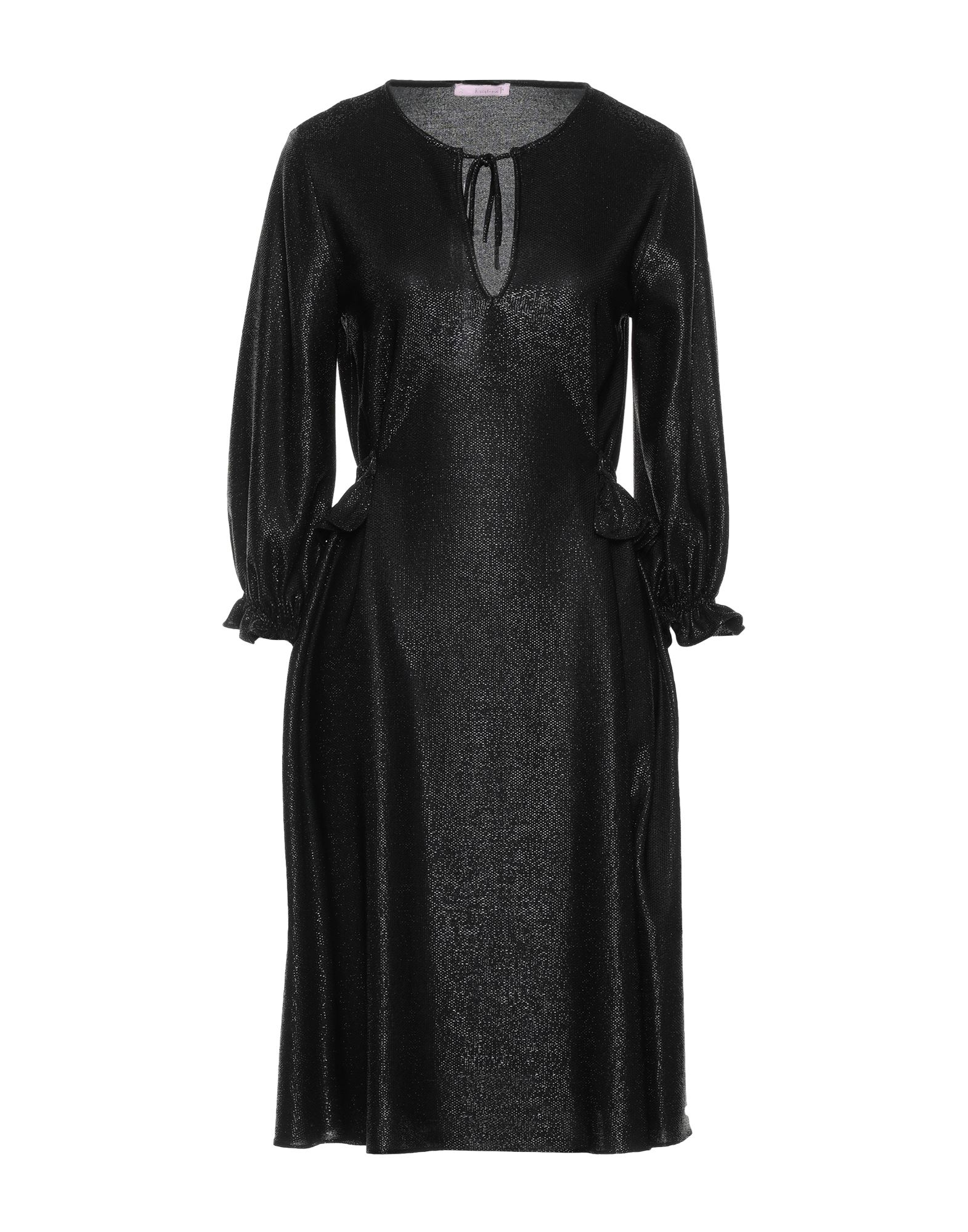 Kristina Ti Midi Dresses In Black