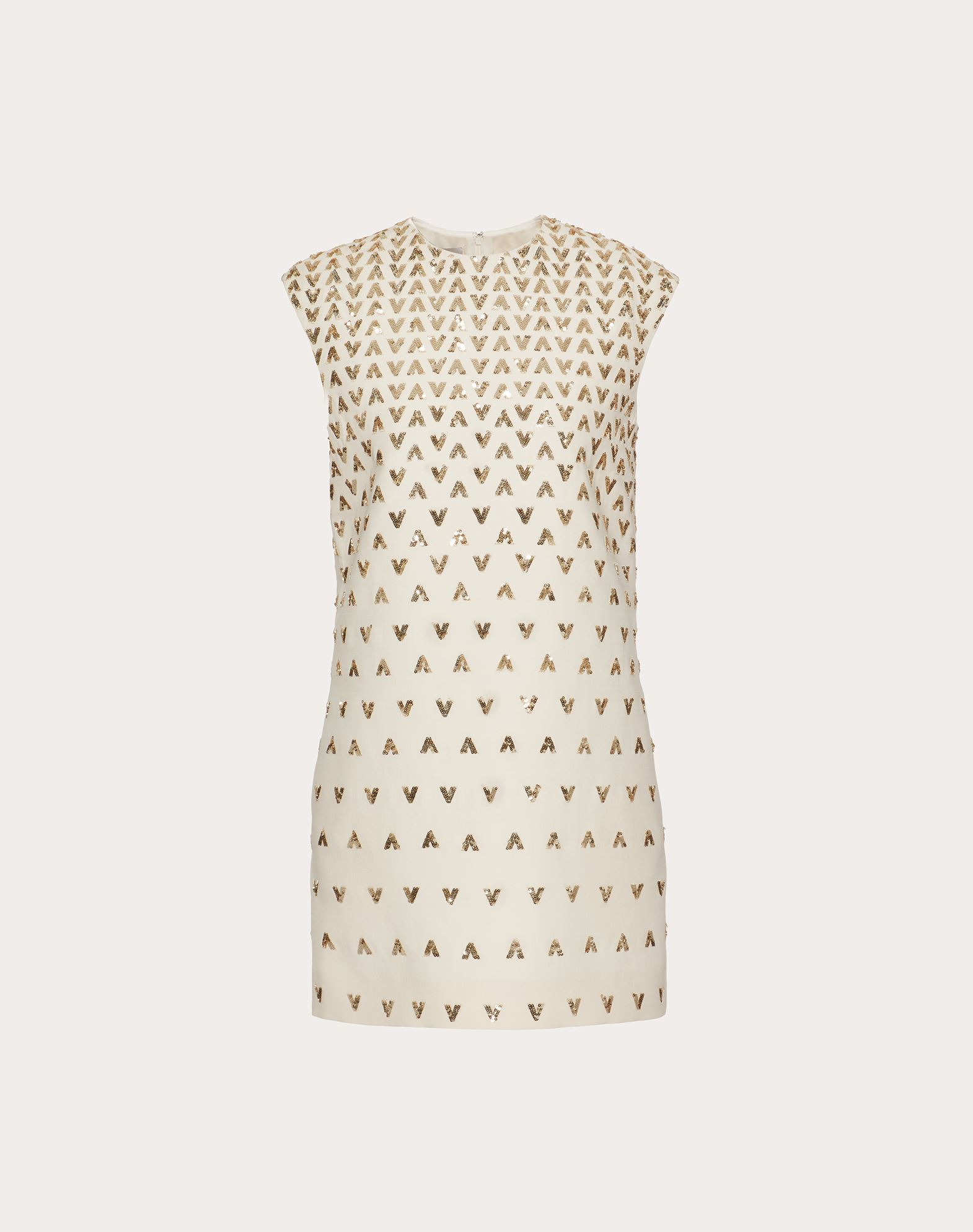 Valentino Short Embroidered Crepe 