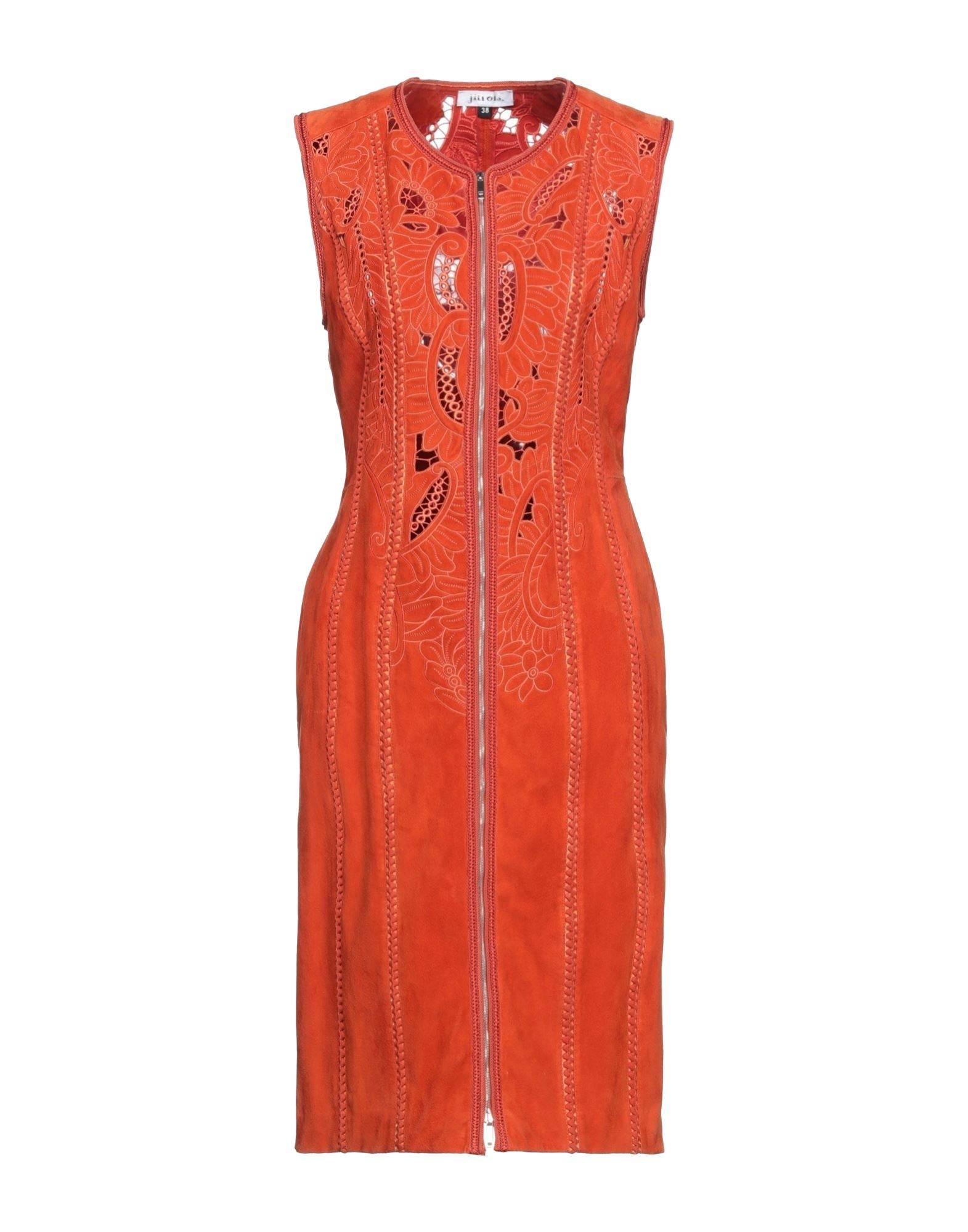 Jitrois Midi Dresses In Orange