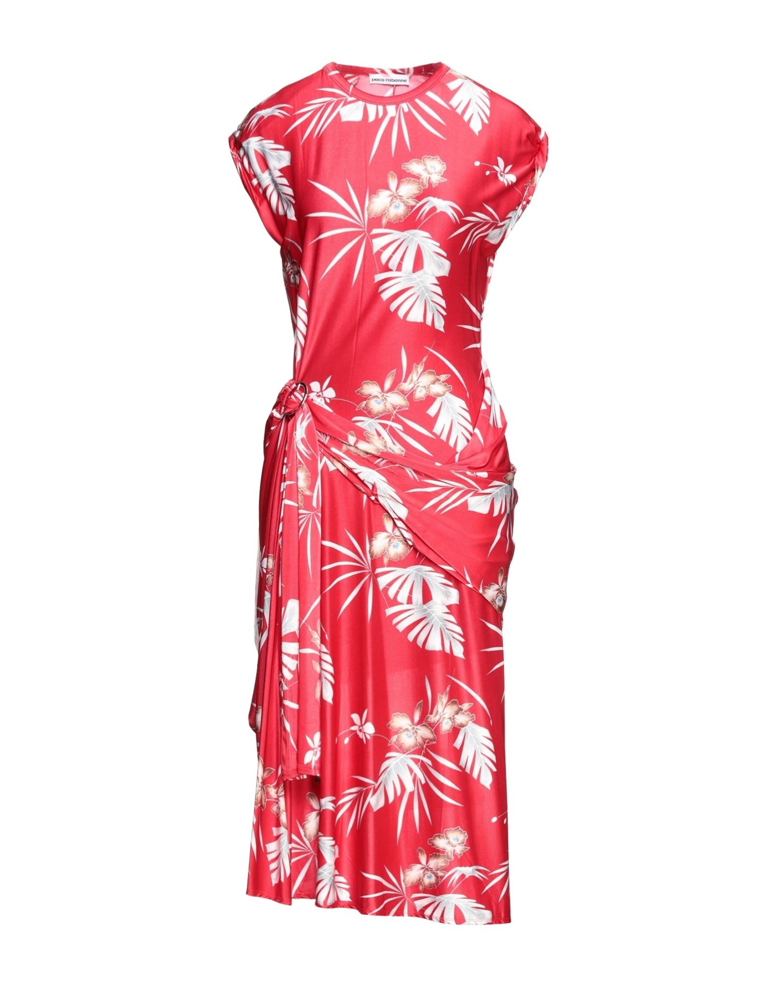 Rabanne Midi Dresses In Red