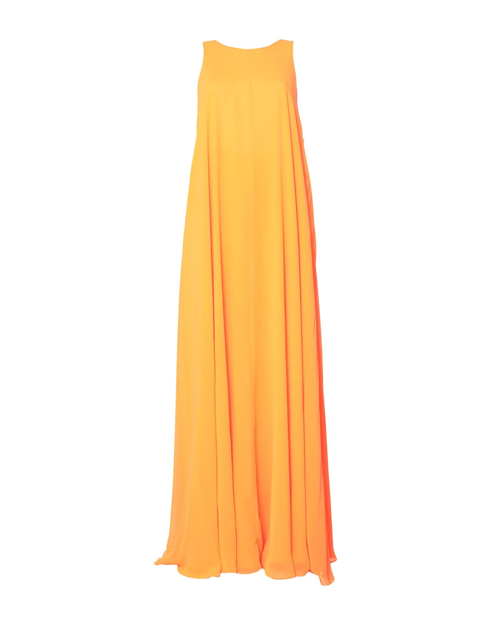 Halpern Long Dresses In Orange