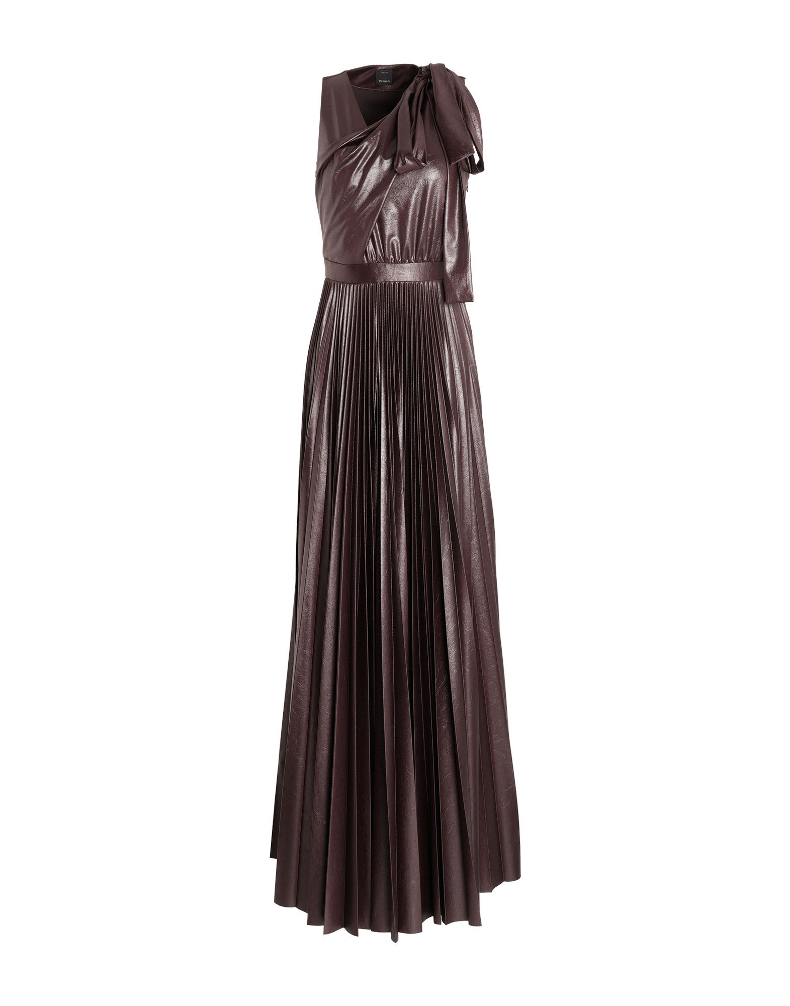 Pinko Long Dresses In Brown