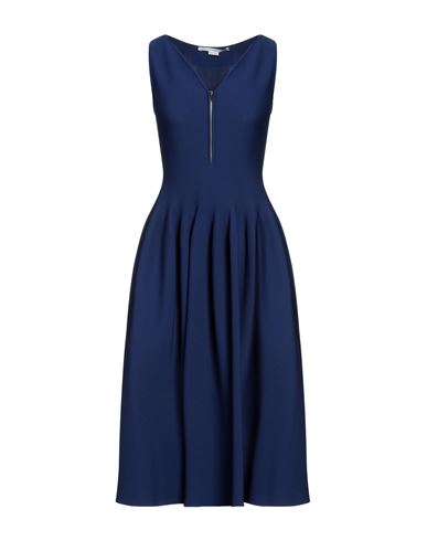 Woman Midi dress Midnight blue Size 4 Acetate, Viscose
