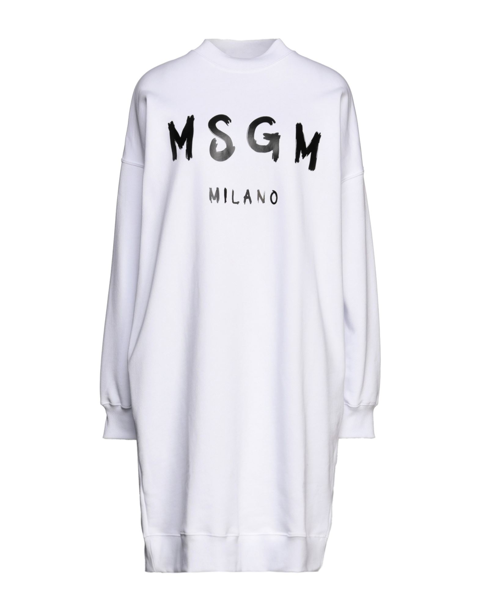 Msgm Short Dresses In White