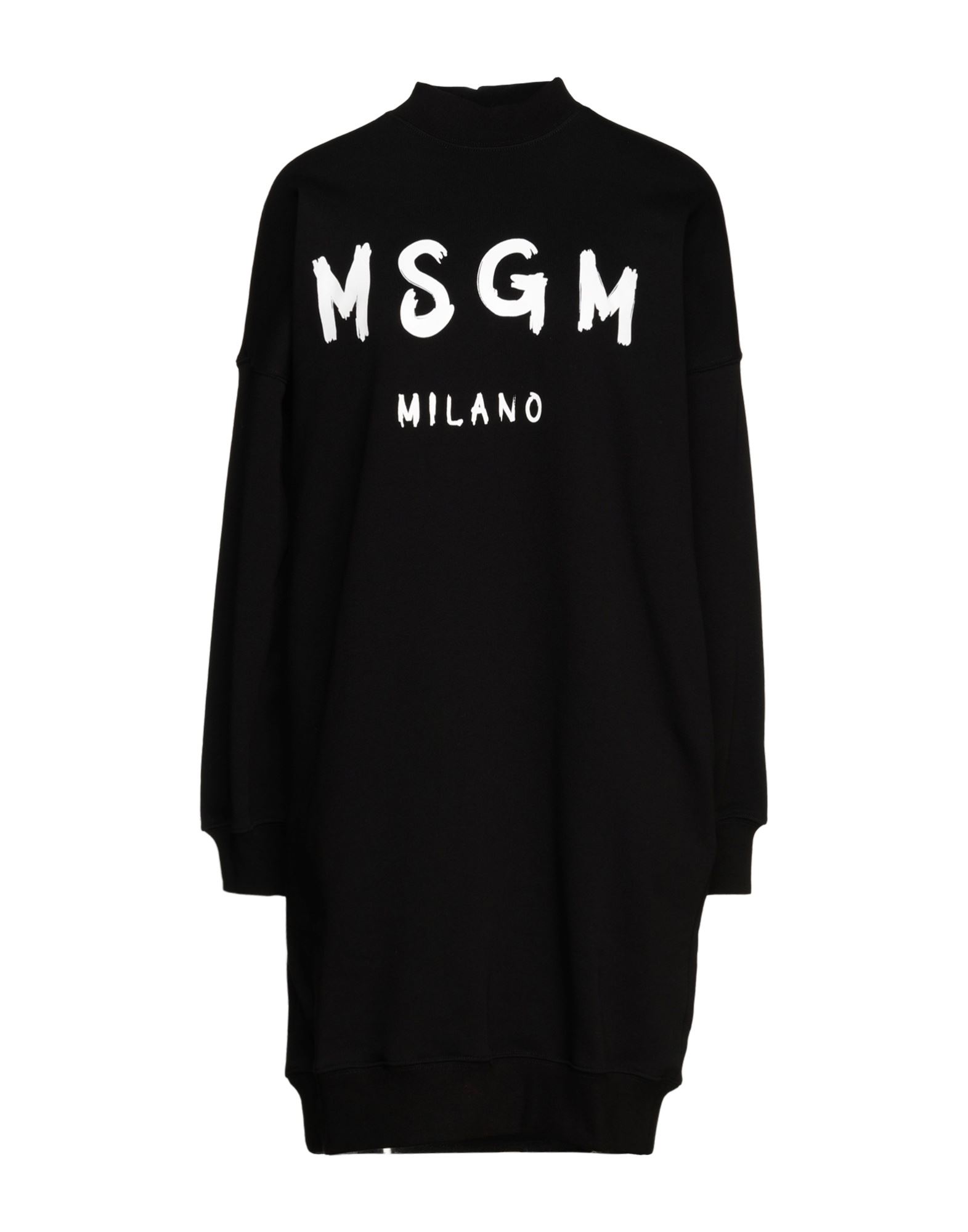 Msgm Short Dresses In Black