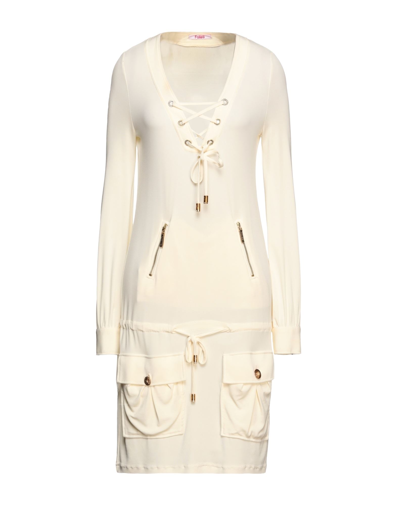 Blugirl Blumarine Short Dresses In Ivory
