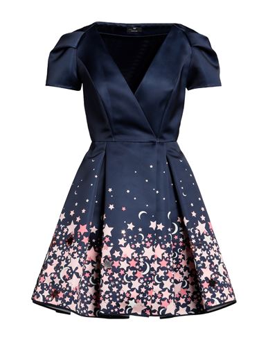 Elisabetta Franchi Woman Short Dress Midnight Blue Size 4 Polyester