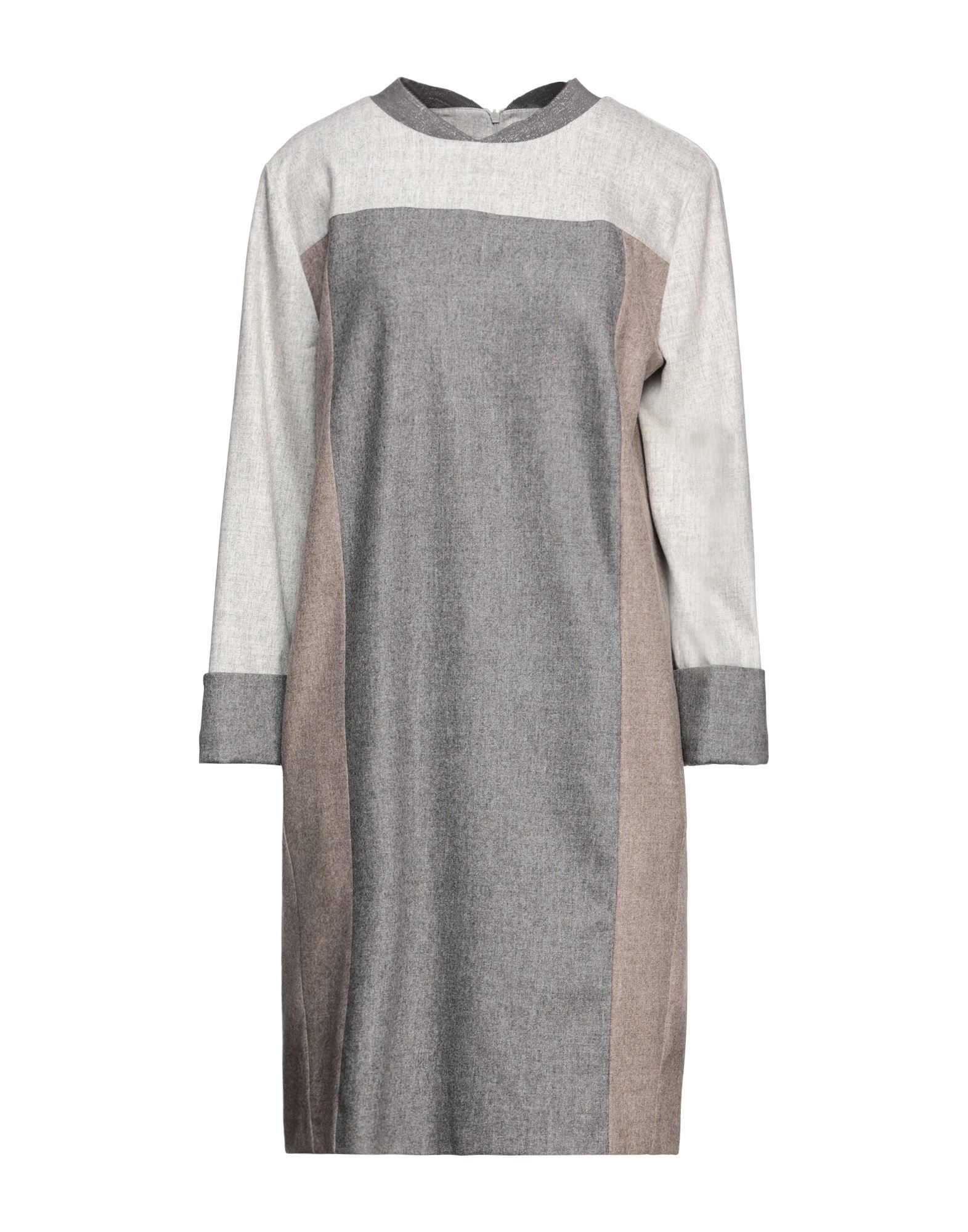 LORENA ANTONIAZZI LORENA ANTONIAZZI WOMAN MINI DRESS GREY SIZE 10 VIRGIN WOOL, ELASTANE,15120874AN 5