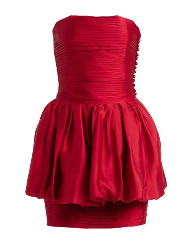 Alexandre Vauthier Woman Short Dress Red Size 6 Silk