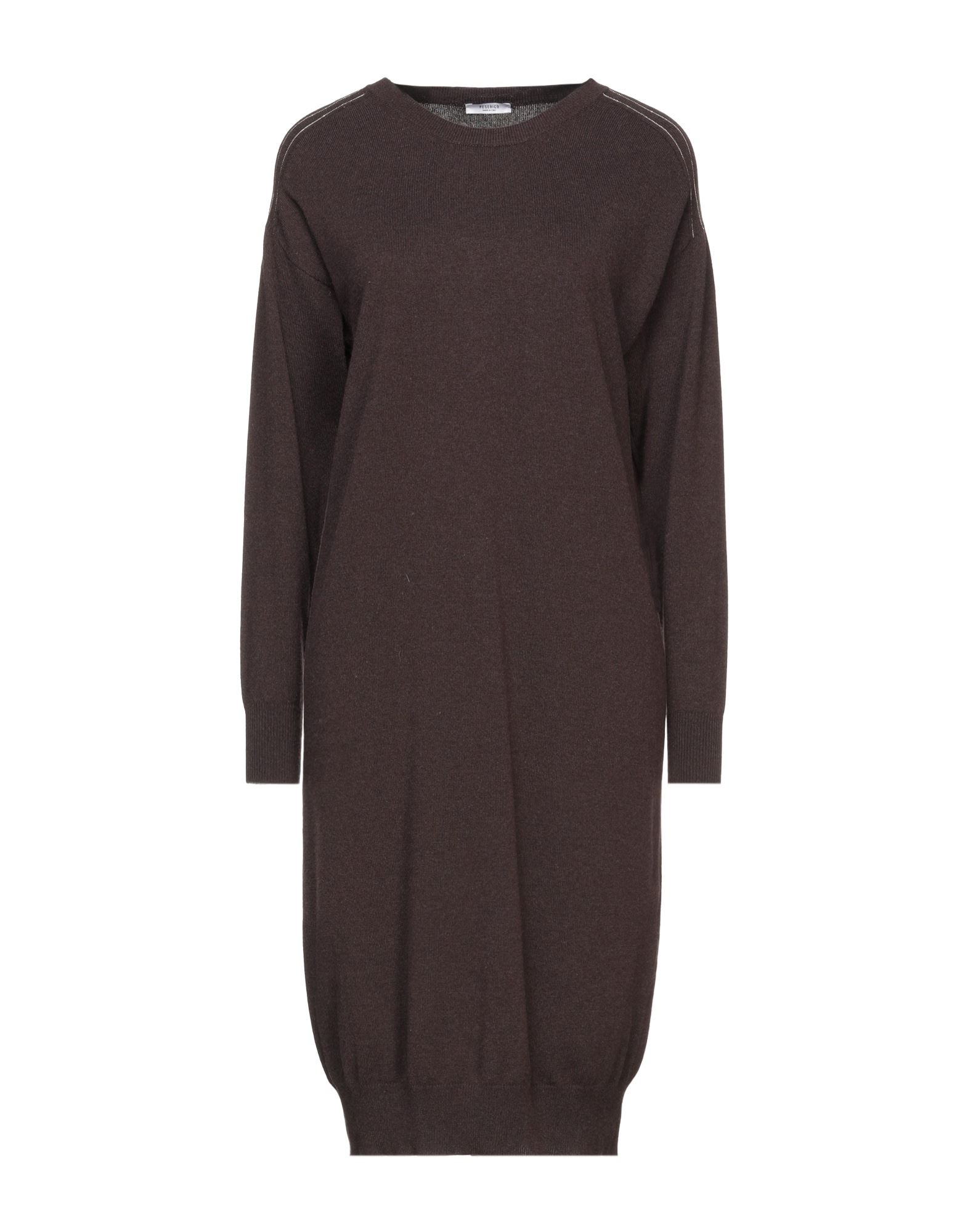 Peserico Midi Dresses In Brown