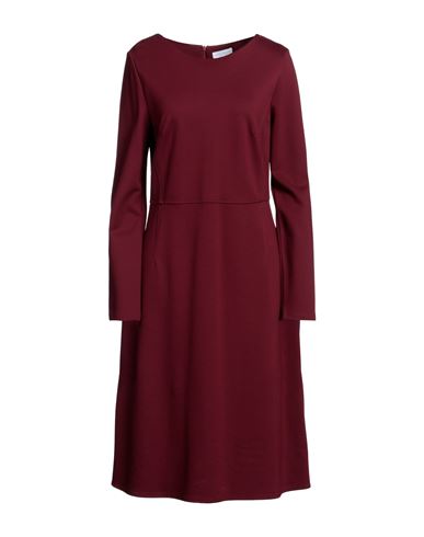 Diana Gallesi Woman Midi Dress Burgundy Size 12 Viscose, Polyamide, Elastane In Red