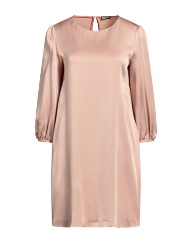 Maliparmi Malìparmi Woman Mini Dress Light Brown Size 12 Acetate, Viscose In Beige