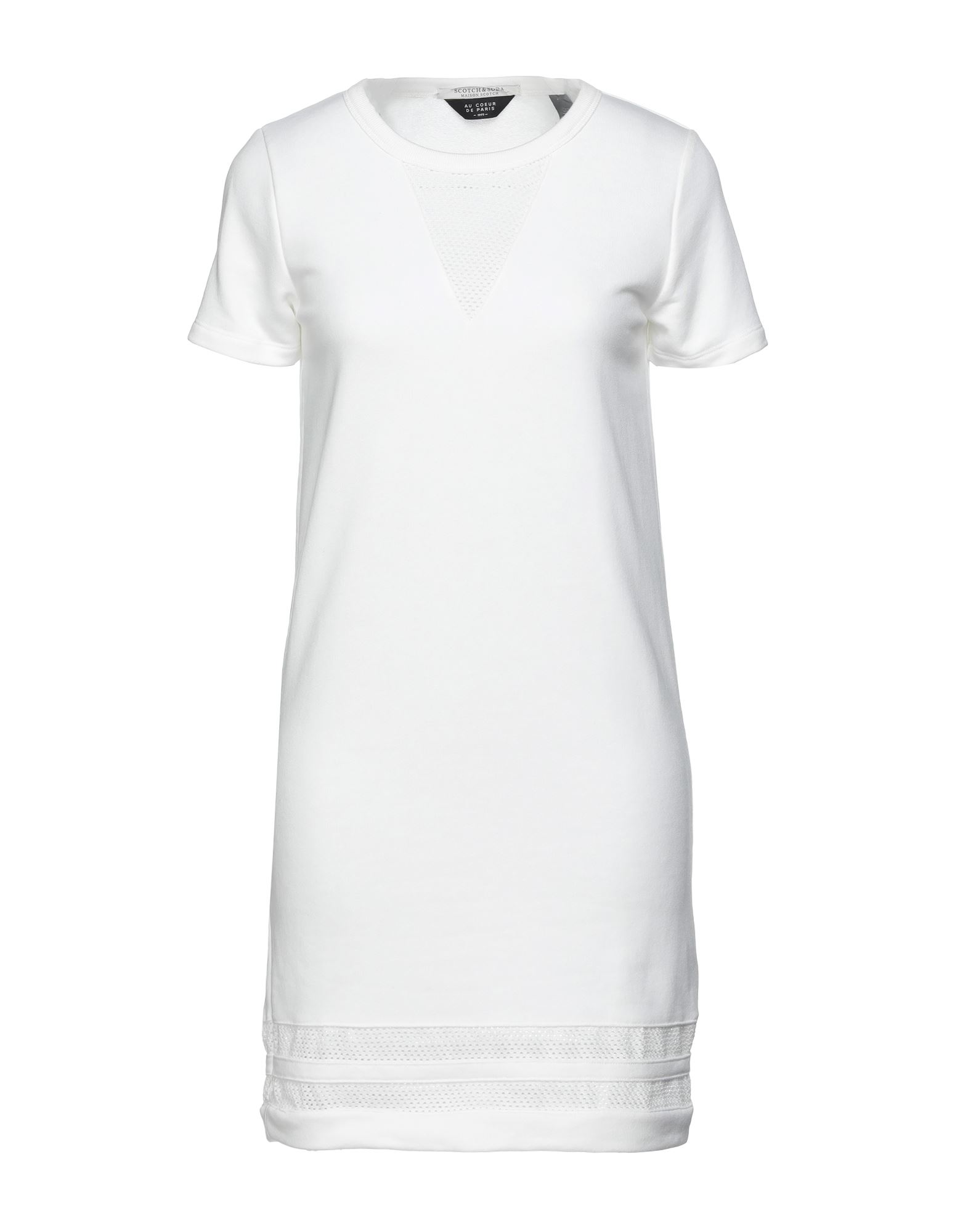 Maison Scotch Short Dresses In White | ModeSens