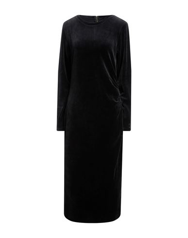 Juicy Couture Woman Midi Dress Black Size L Cotton, Polyester, Elastane