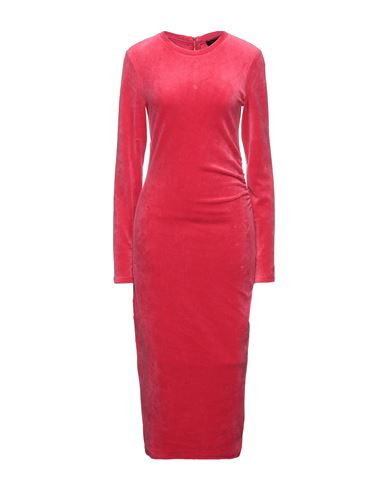 Woman Mini dress Red Size 2 Polyester, Elastane, Mohair wool