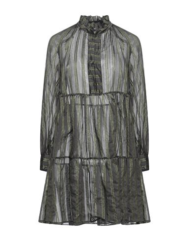 Woman Mini dress Lead Size 6 Cotton, Polyamide, Acetate, Metallic Polyester