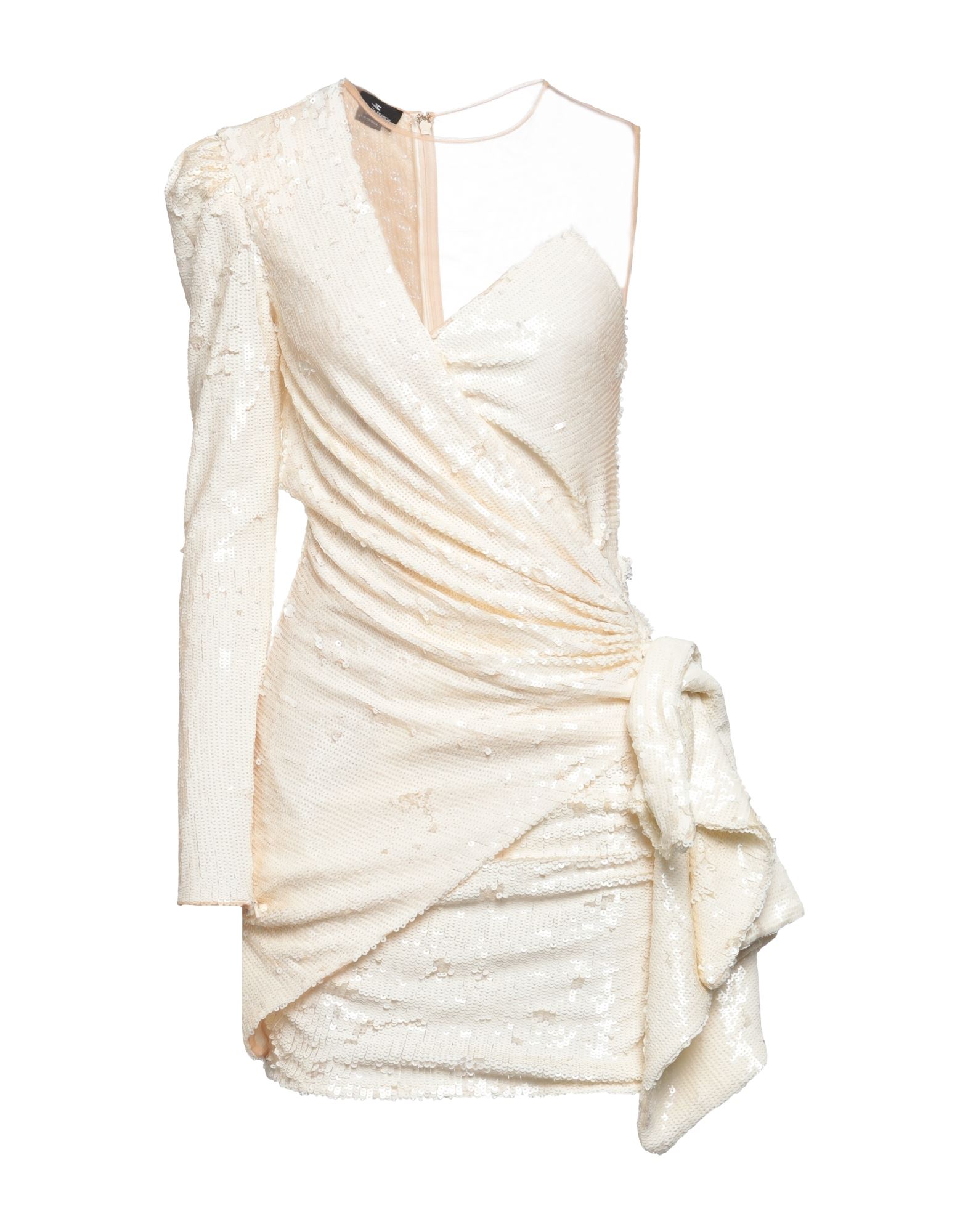 Elisabetta Franchi Short Dresses In Ivory