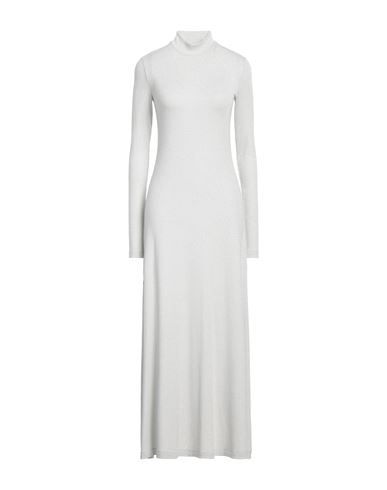 Shop M Missoni Woman Maxi Dress Light Grey Size M Viscose, Cupro, Polyester, Elastane