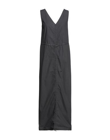 Длинное платье McQ Alexander McQueen свинцово-серого цвета