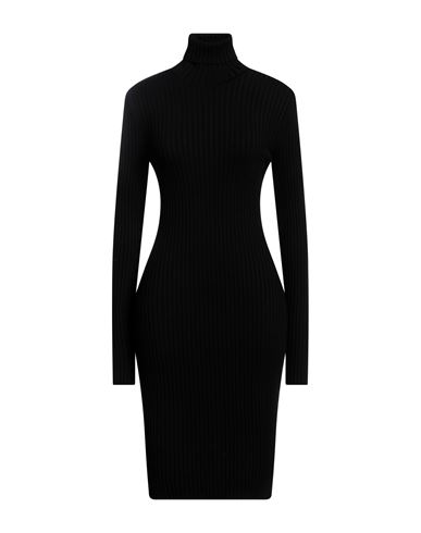 Wolford Woman Short Dress Black Size L Virgin Wool, Cotton, Elastane