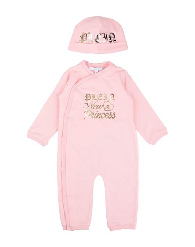 Philipp Plein Newborn Girl Baby Jumpsuits & Overalls Pink Size 0 Cotton, Elastane
