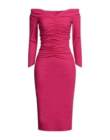 Chiara Boni La Petite Robe Woman Midi Dress Fuchsia Size 4 Polyamide, Elastane In Pink