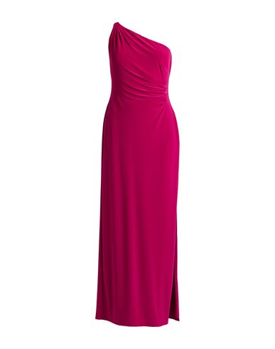 Ralph Lauren Lauren  Woman Maxi Dress Magenta Size 10 Polyester, Elastane