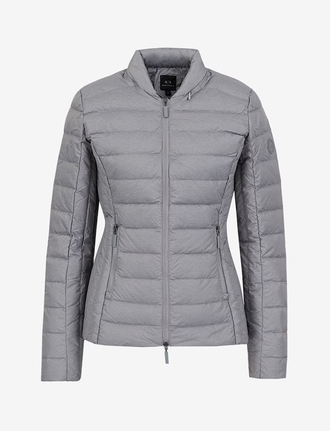 Armani Exchange Giubbotto Puffer Grigio Poliestere