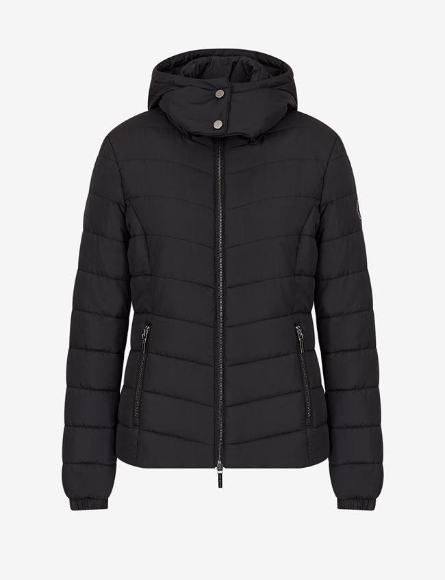 Armani Exchange Giubbotto Puffer Nero Poliestere