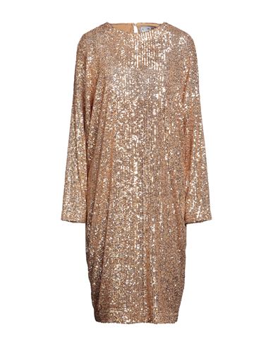 In The Mood For Love Woman Midi Dress Gold Size Xs Polyester